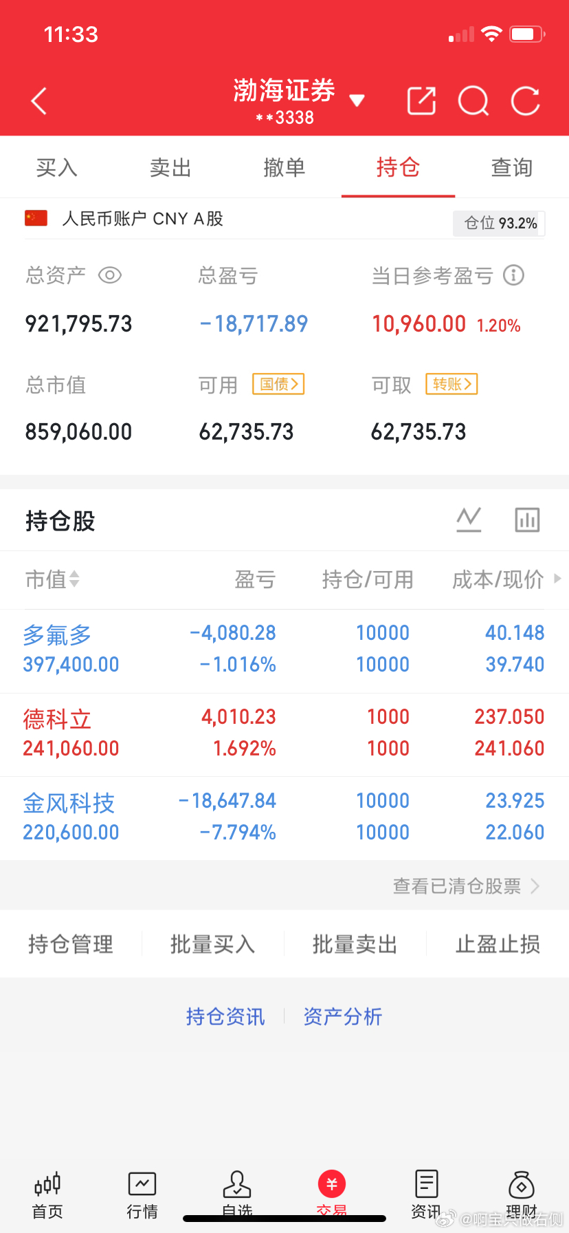 6月16日午评:大盘继续向冲击4100点，下午会冲高回落吗？    截至10:0