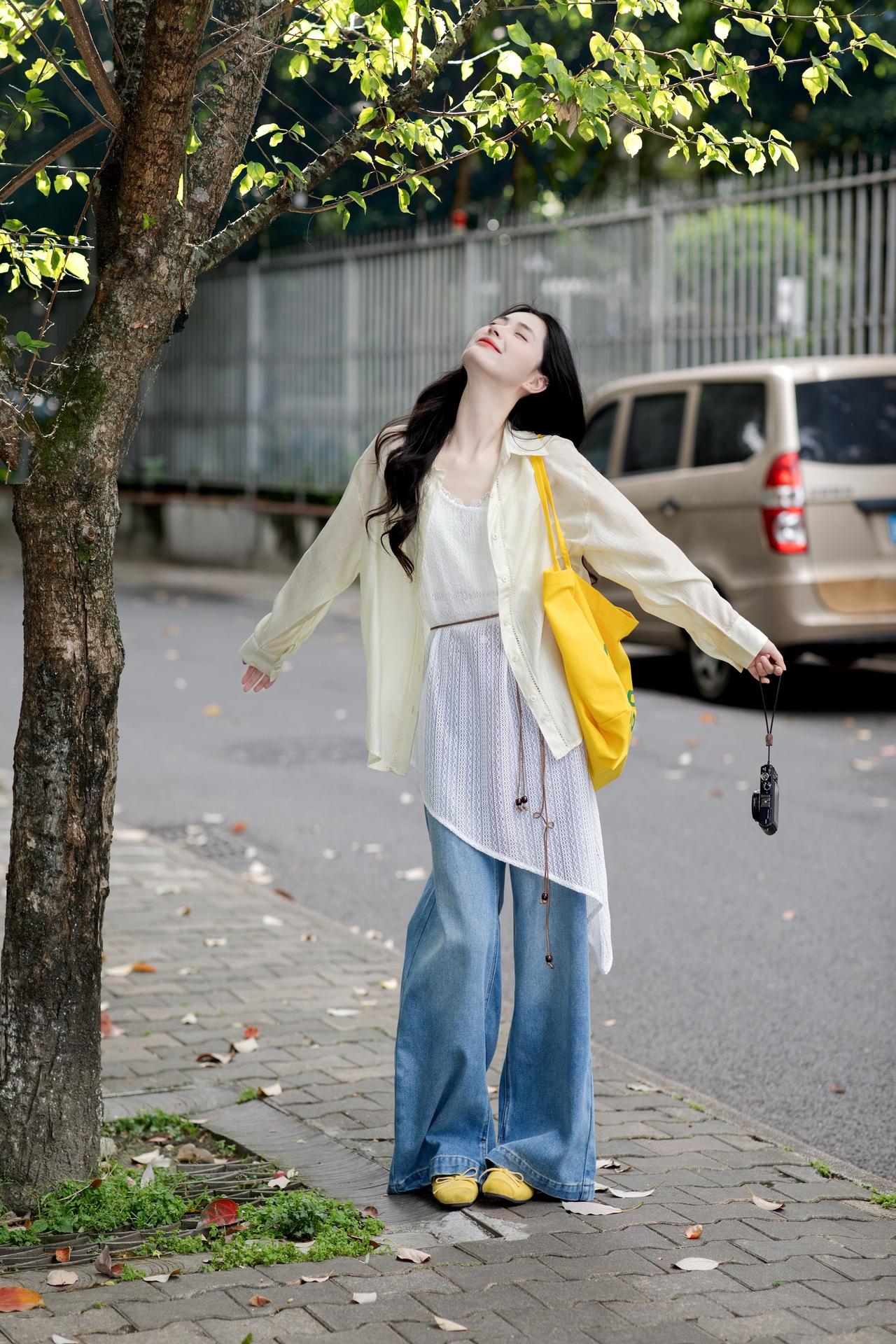 出游穿搭 初夏穿搭 防晒衣穿搭 春夏穿搭 衬衣穿搭