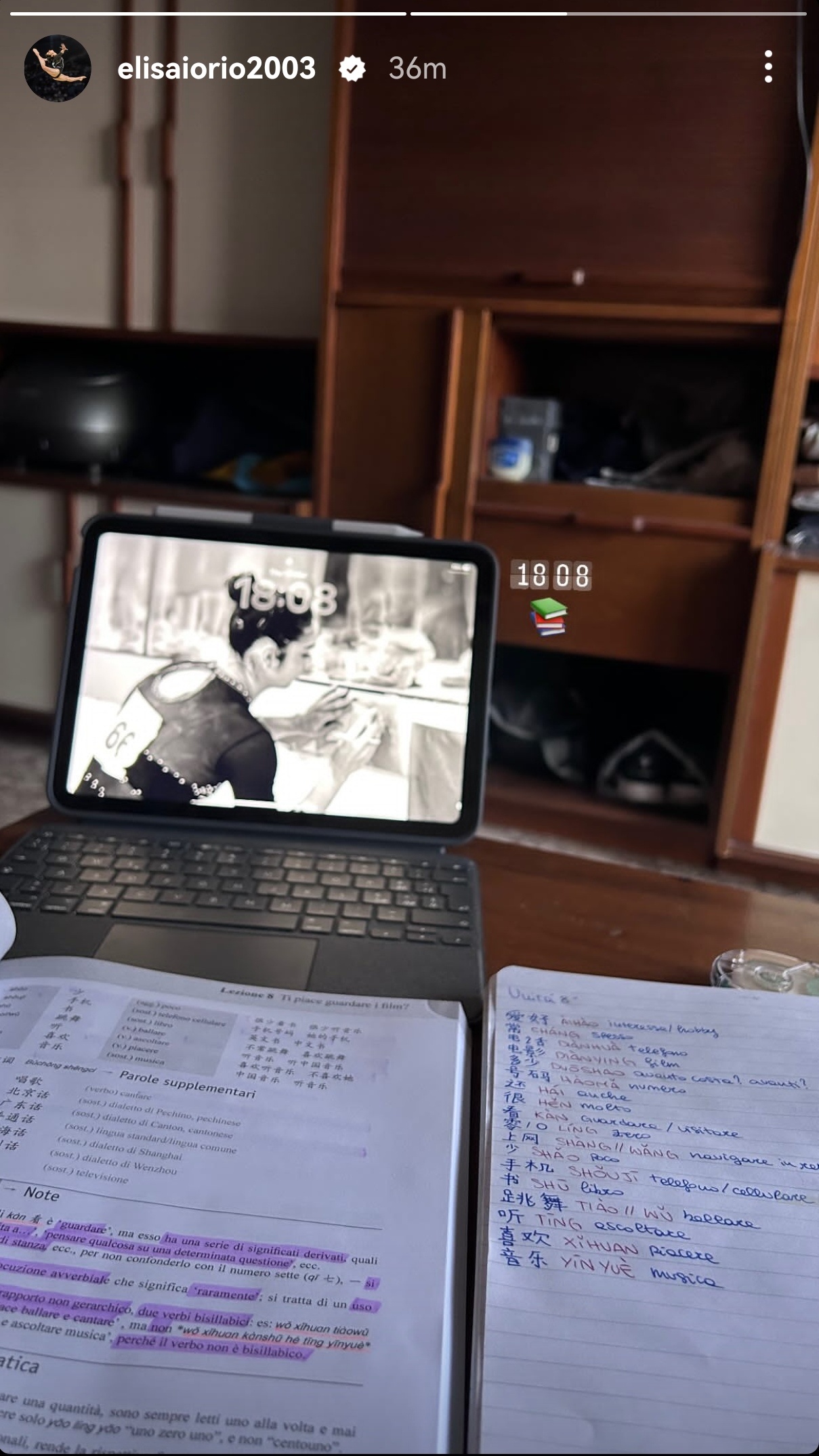 ElisaIorio 发现语言小天才奥利奥在学中文诶她真的好喜欢东亚，中日韩三国