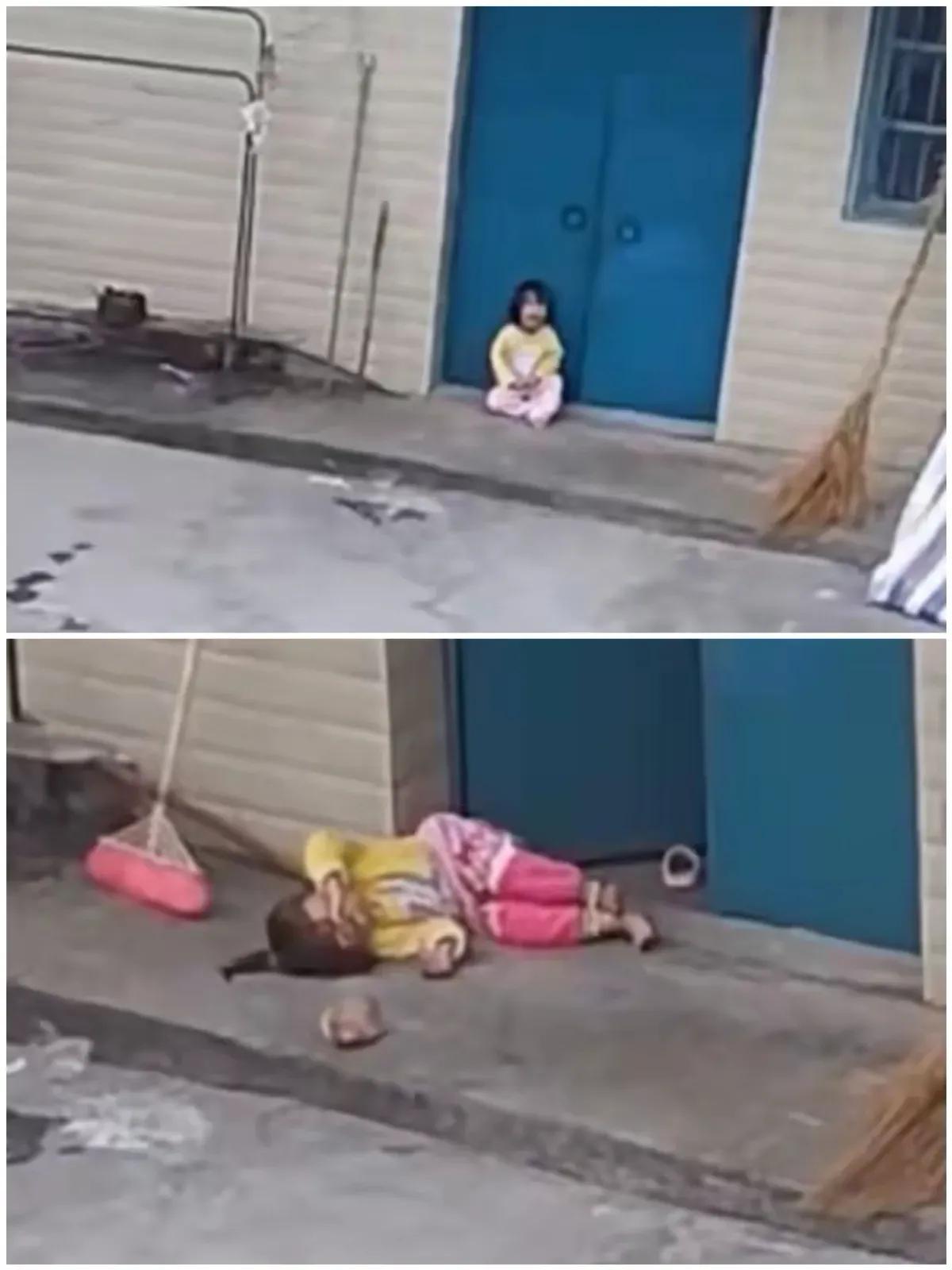 奶奶赌气第三次把孙女推出去，孩子哭到在地上睡着，从此再没天真过。那天傍晚奶奶跟儿