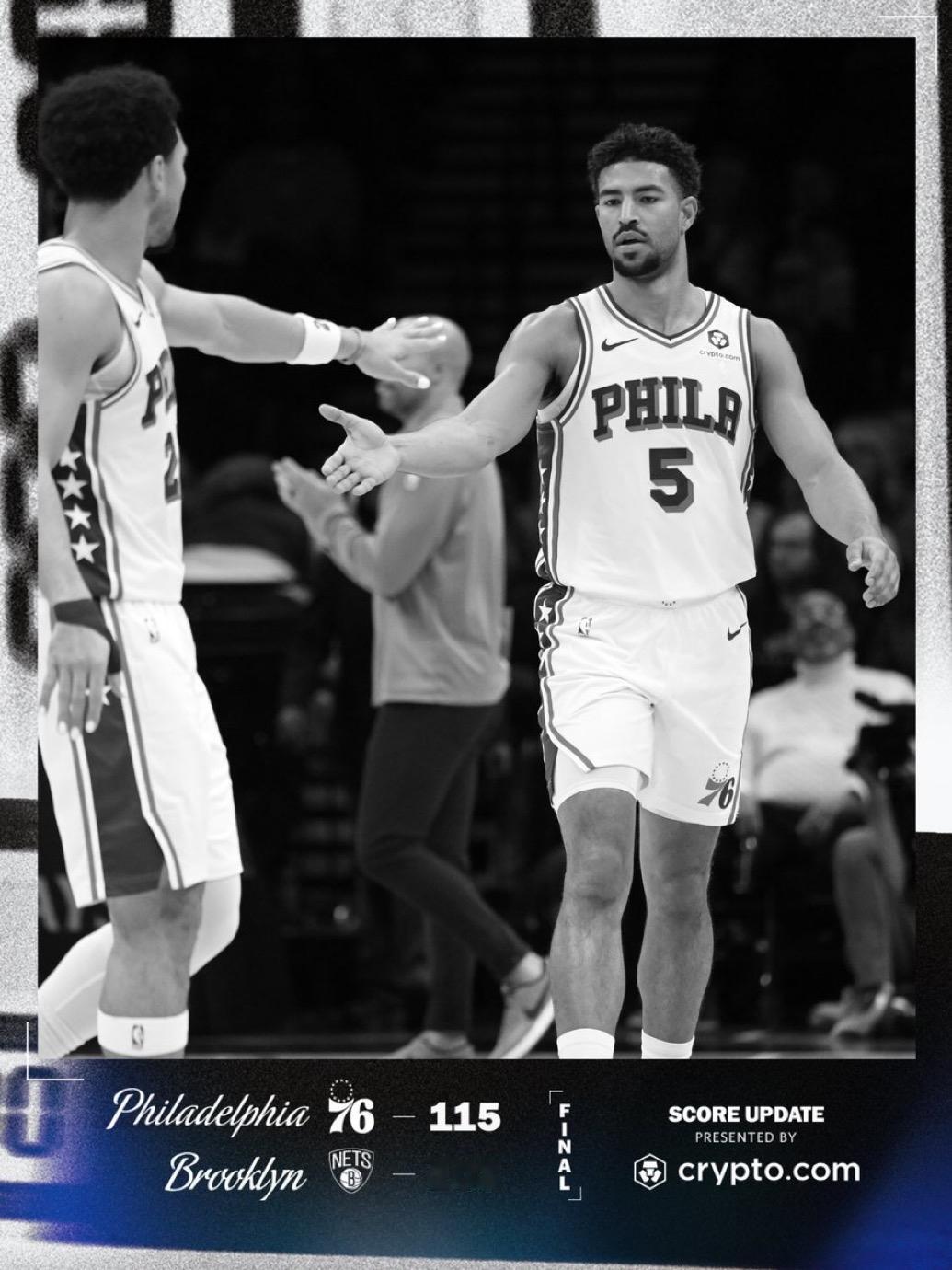 11月29日NBA赛事战报（11场）：

76人115-103篮网
公牛116-