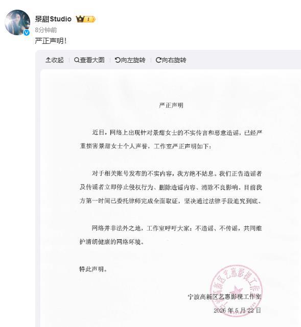疑似景甜代孕协议曝光 多名狗子曝光英文版代孕协议，协议署名“Tian Jing”