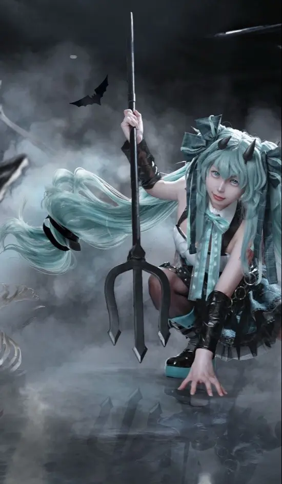 初音未来 cosplay 初音小浣熊