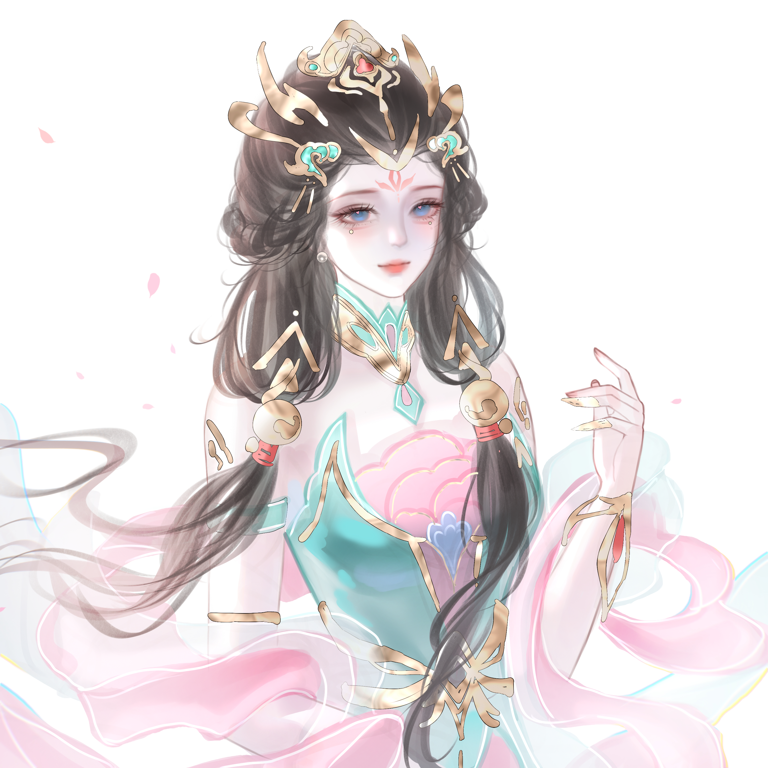 王者荣耀杨玉环 玉纤折得遥相赠，便似观音手里时。—————·★₊˚☾.˖ ♥︎ 