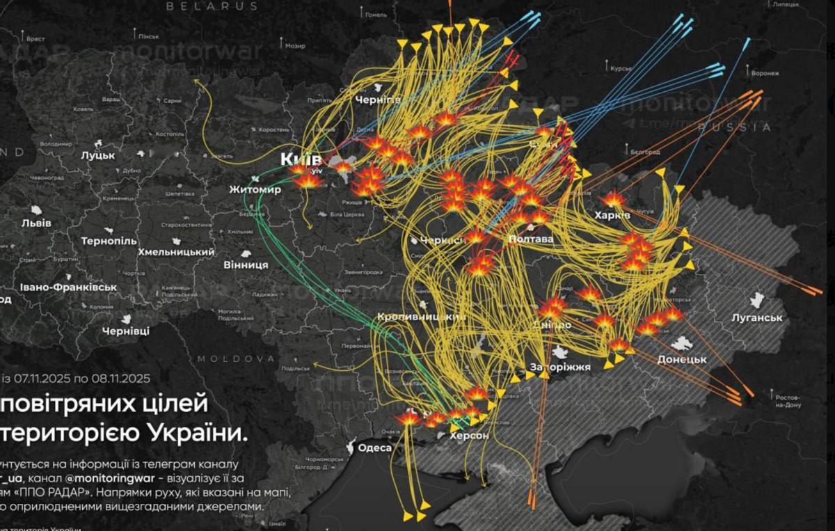 【这次俄军至少向乌克兰发射了7枚“匕首”导弹】

11月7日夜间，俄军对乌克兰全
