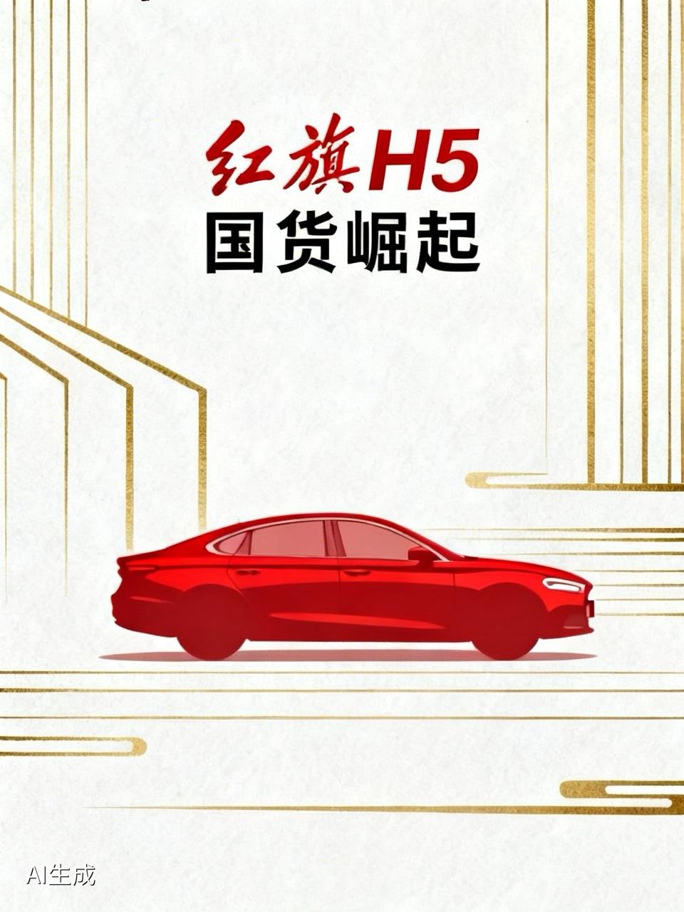 红旗这国产车，我还挺喜欢的。就拿红旗H5来说，外观真气派，发光红标辨识度超高，近