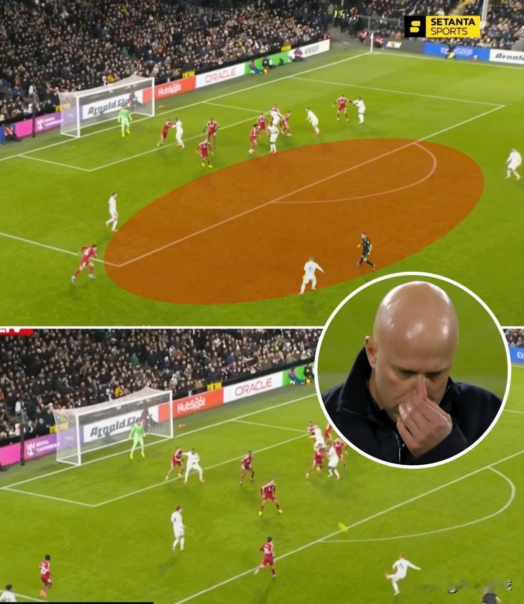 利物浦对阵富勒姆的比赛被绝平，富勒姆这粒绝平世界波预期进球值仅有0.04，但不要