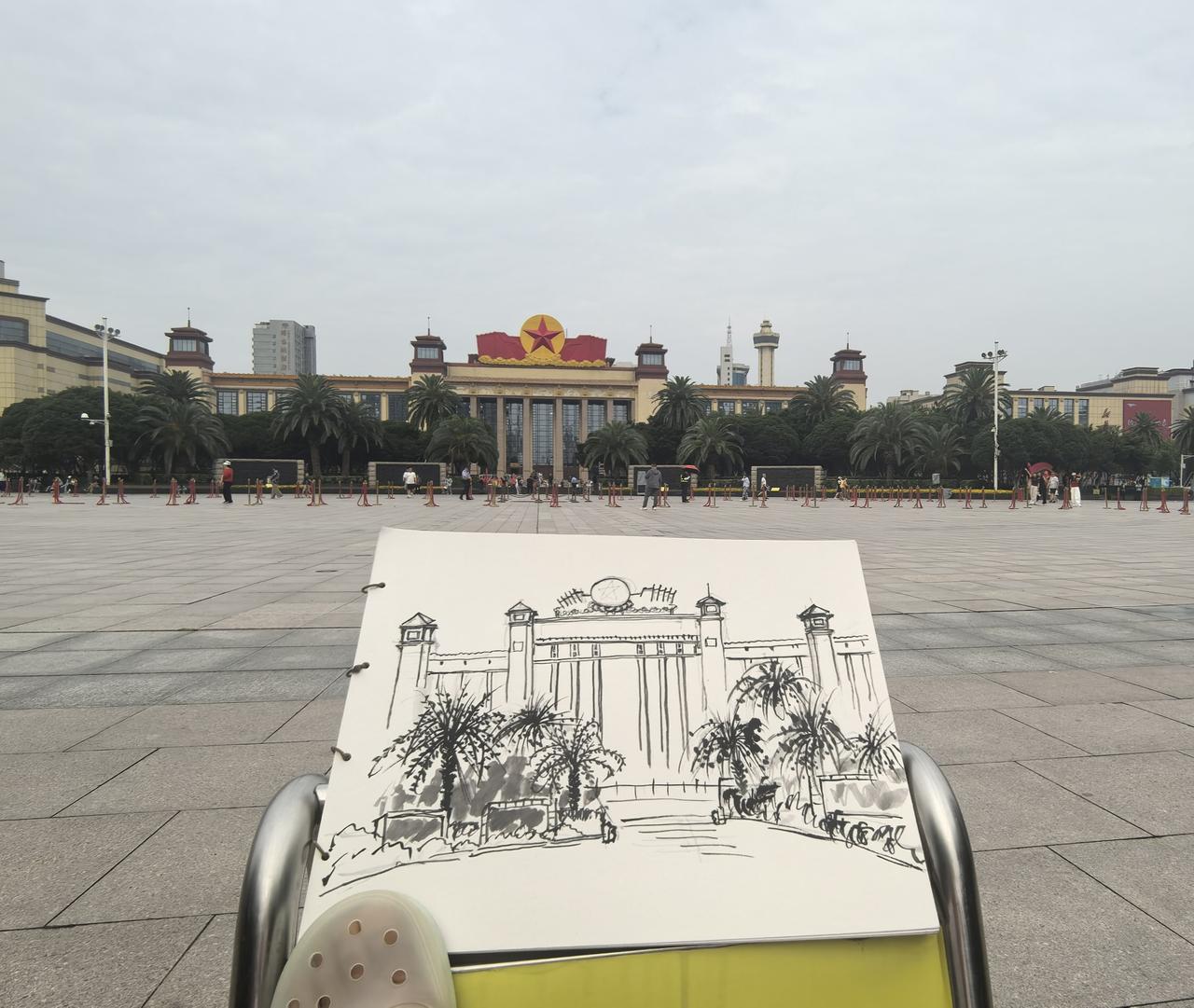记录我的2026南昌八一广场写生