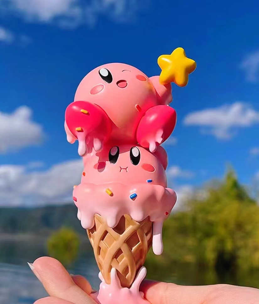 融化啦～星之卡比冰激凌！🍦宝可梦精灵系列，星之卡比雪糕桶[心]#开学开新谷##