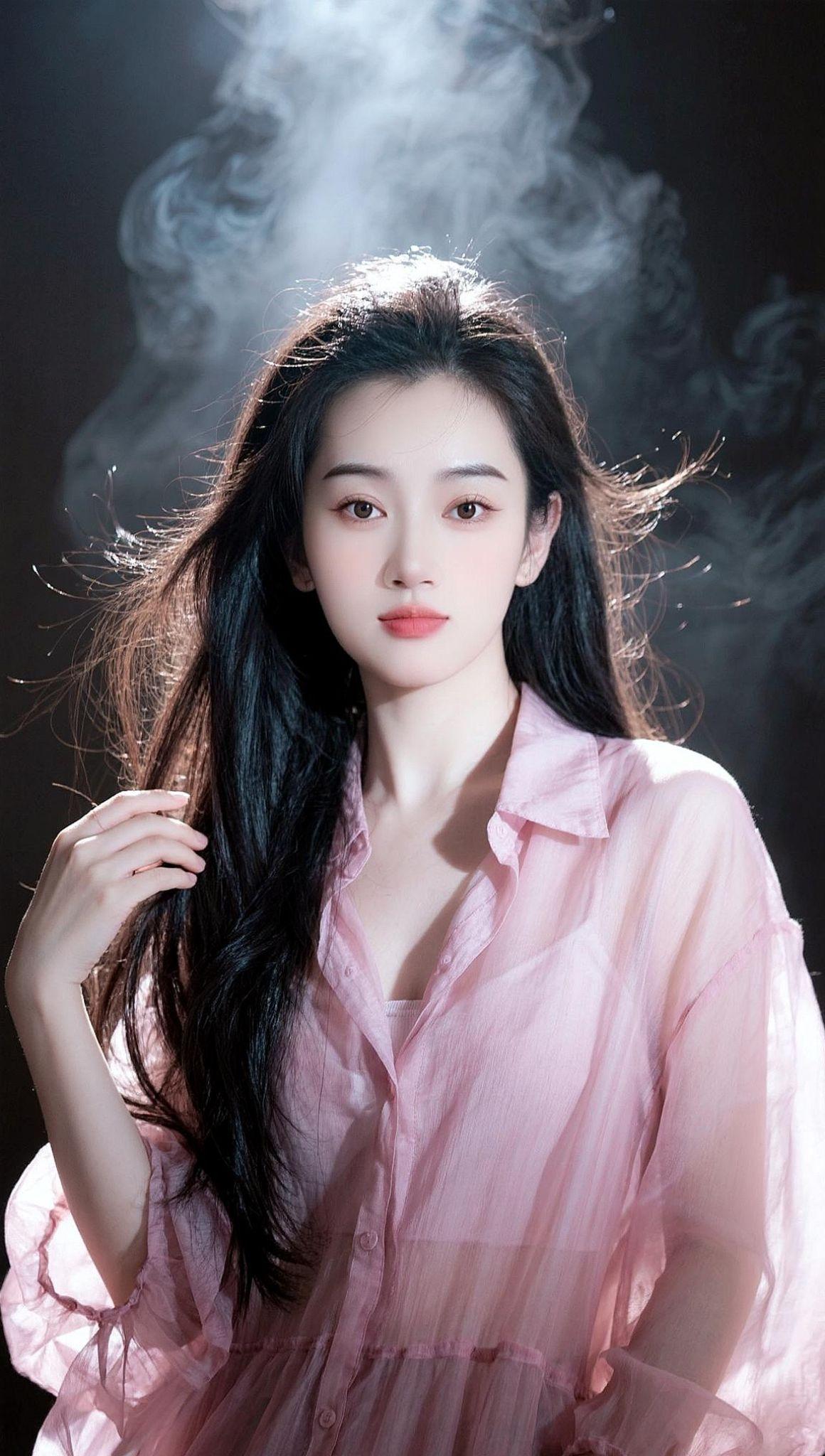 AI粉纱朦胧照抖音ai创作 拍同款 抖音玩法合伙人计划。