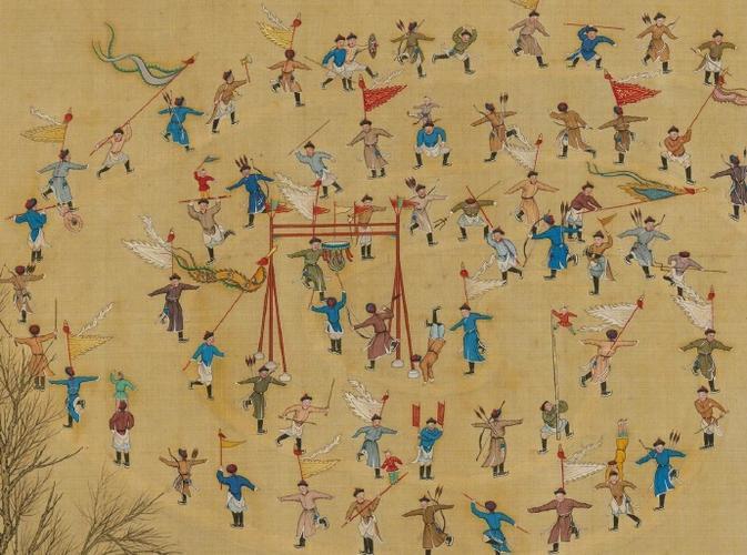 你以为古人冬天只有围炉煮茶？错！清朝皇帝在北海冰面上养了支“皇家花样滑冰队”——