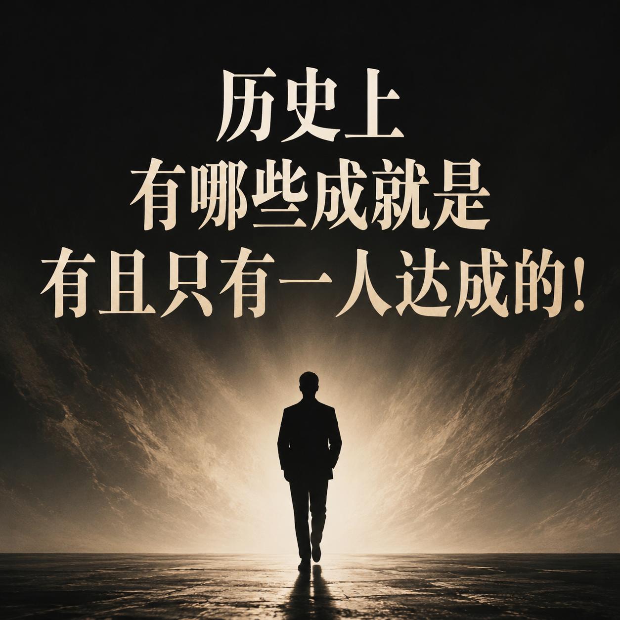 历史上有哪些成就是有且只有一人达成的？