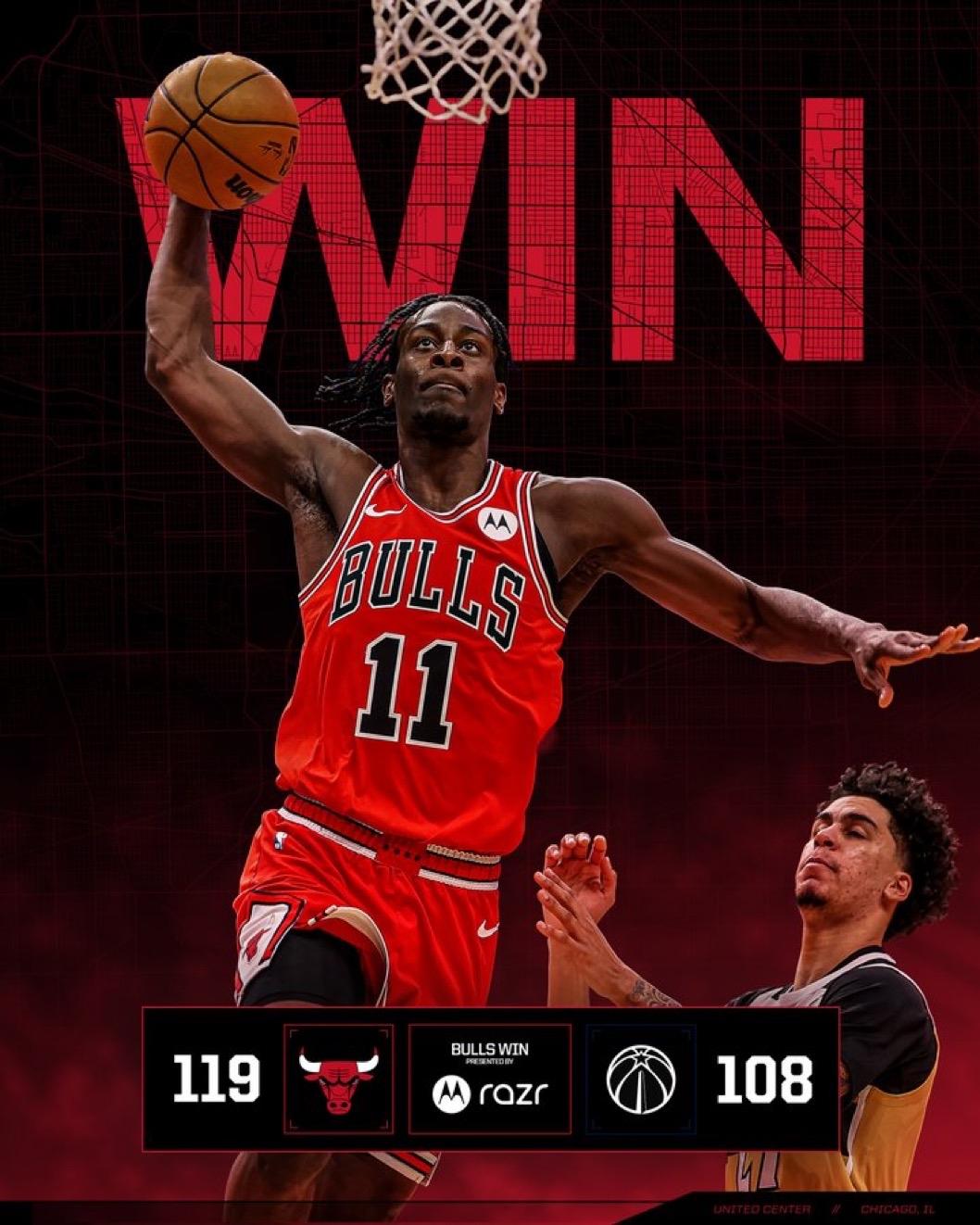 4月10日NBA常规赛战报（6场）：

公牛119-108奇才
热火114-12