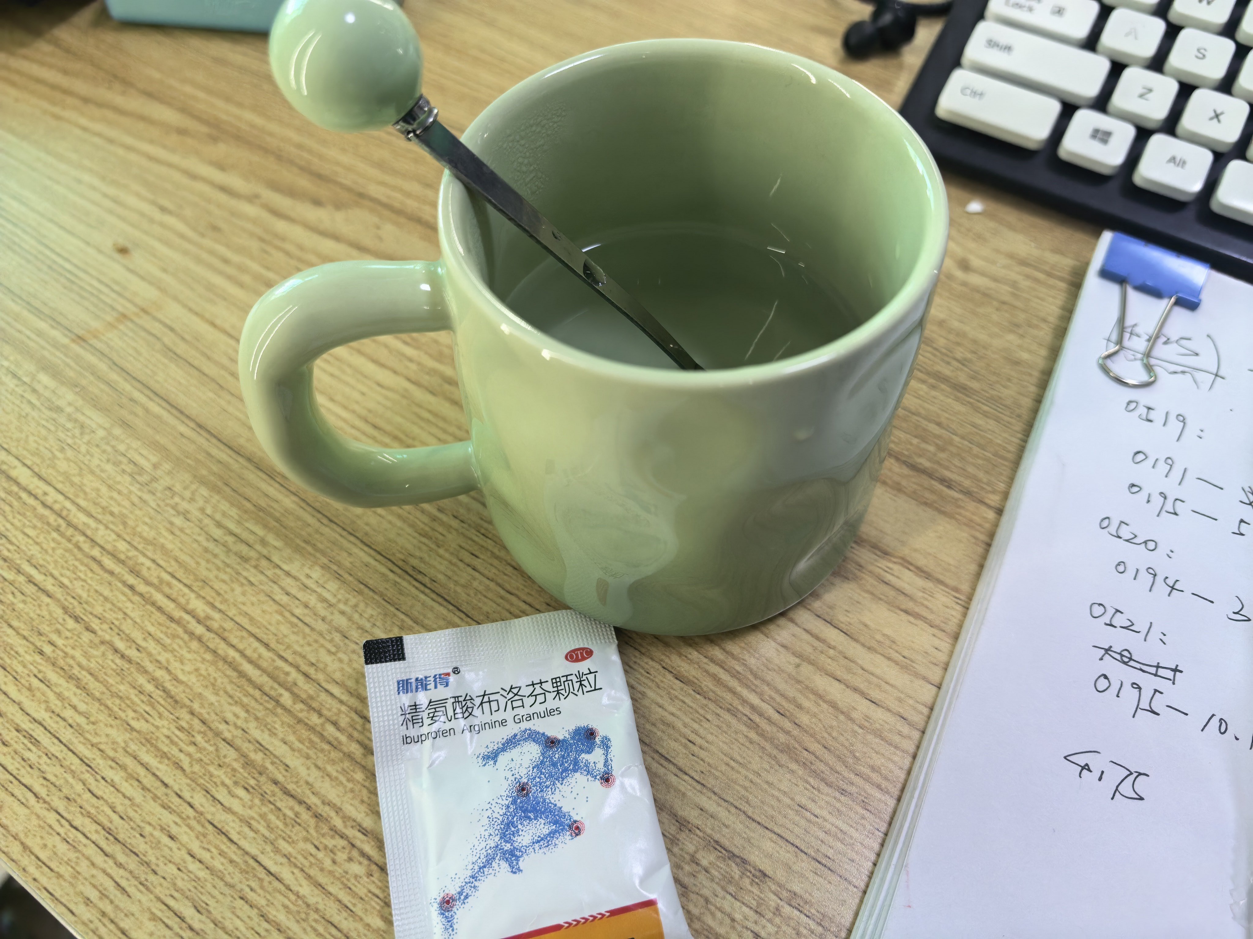 大姨妈刚来，同事小妹妹给冲的布洛芬