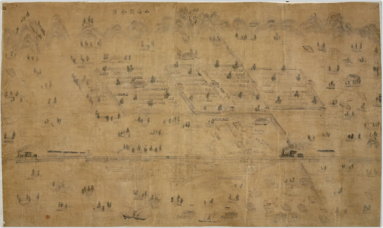 1900年山海关全图 清末老地图