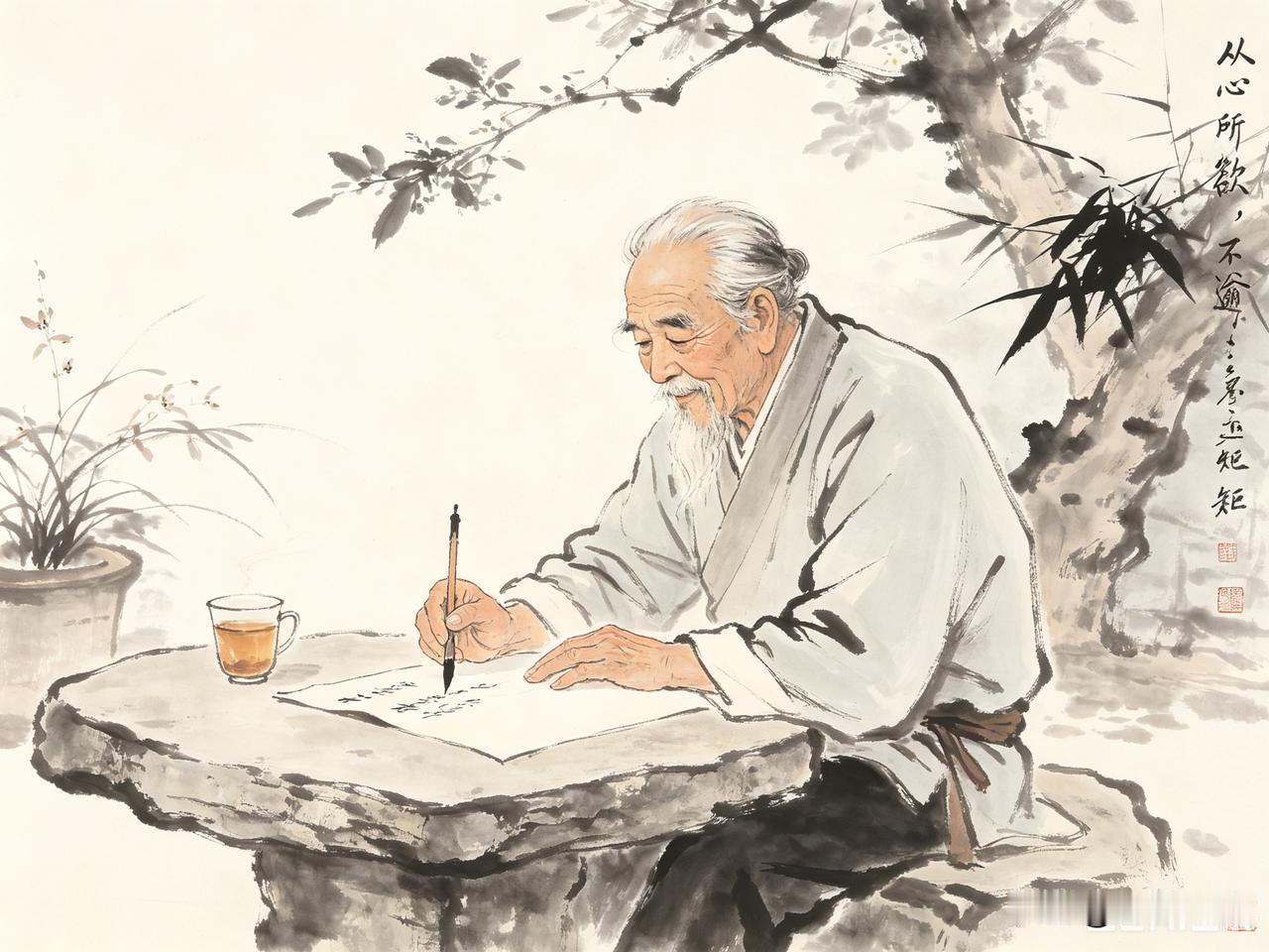 孔子说七十而从心所欲，不逾矩，这真是人生的至高境界。到了七十岁，经历过人生各阶段