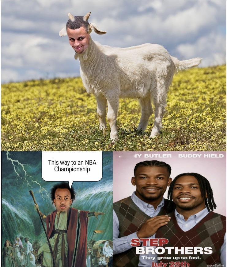 外网梗图：今日勇士赢球关键人物👇我真是笑冠了🤣🤣