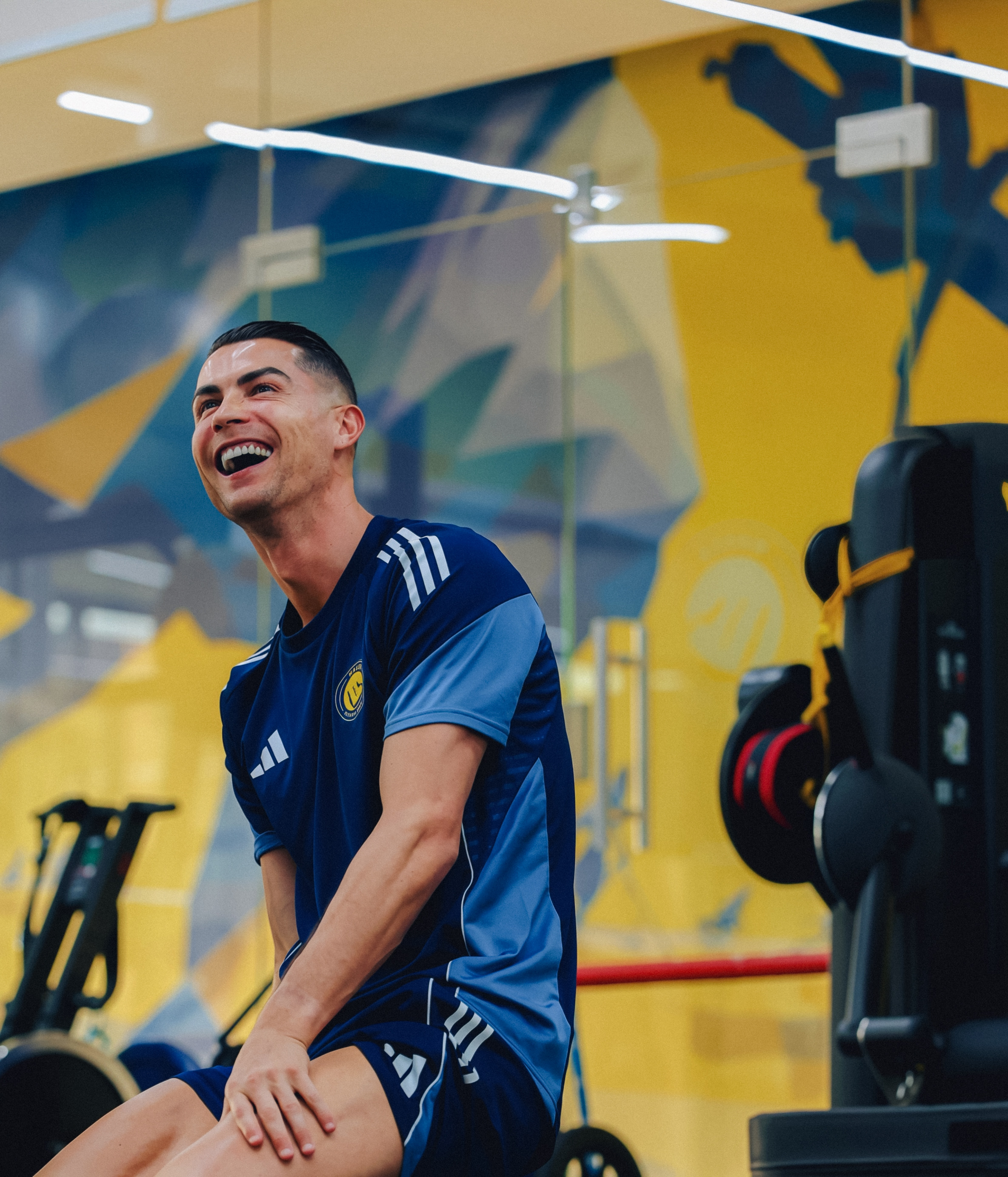 C罗回归训练 🛑 罗纳尔多今天的训练镜头，很开心的一天C罗日常C罗  专栏 ·