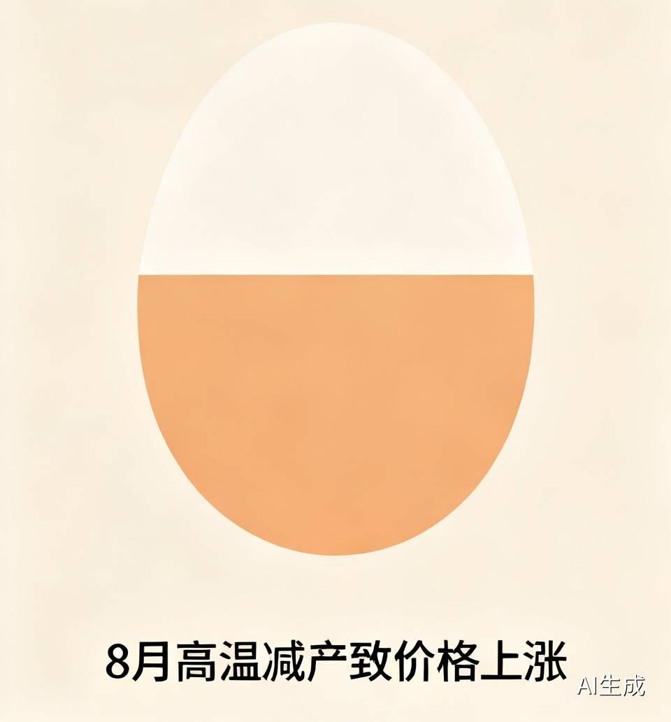 【8月高温减产效应持续发酵，多地农贸市场鸡蛋零售价突破6元／斤，达近三年同期最高