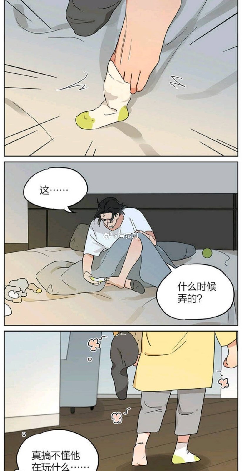 捡了东西的狼小土豆 好贴心啊 居然把自己的袜子分给狼王一只动漫仲夏狂欢季  cr