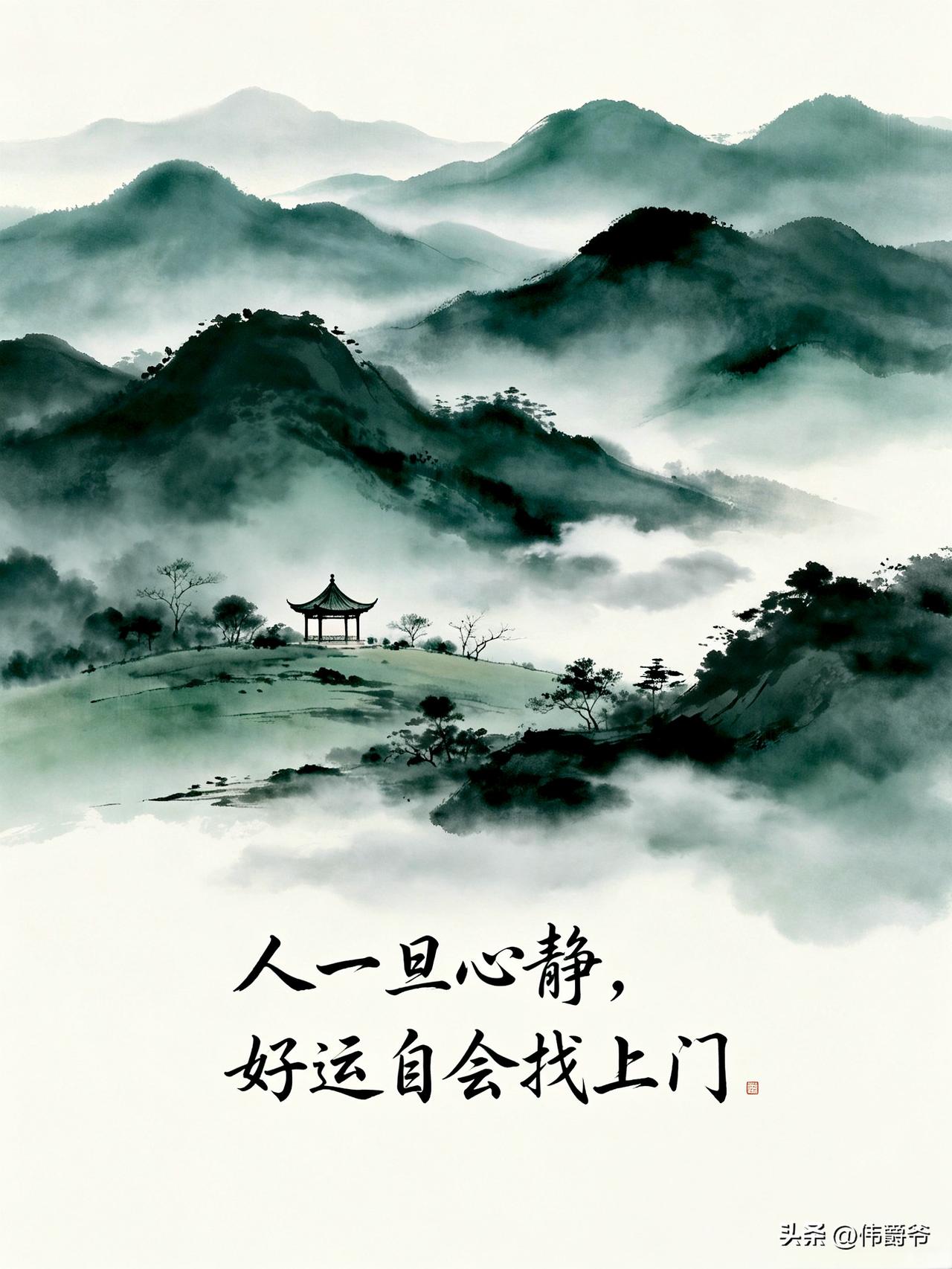 人到中年渐渐懂得，心静，是最好的活法。
 
外界的纷扰、他人的评判，终究都是外物