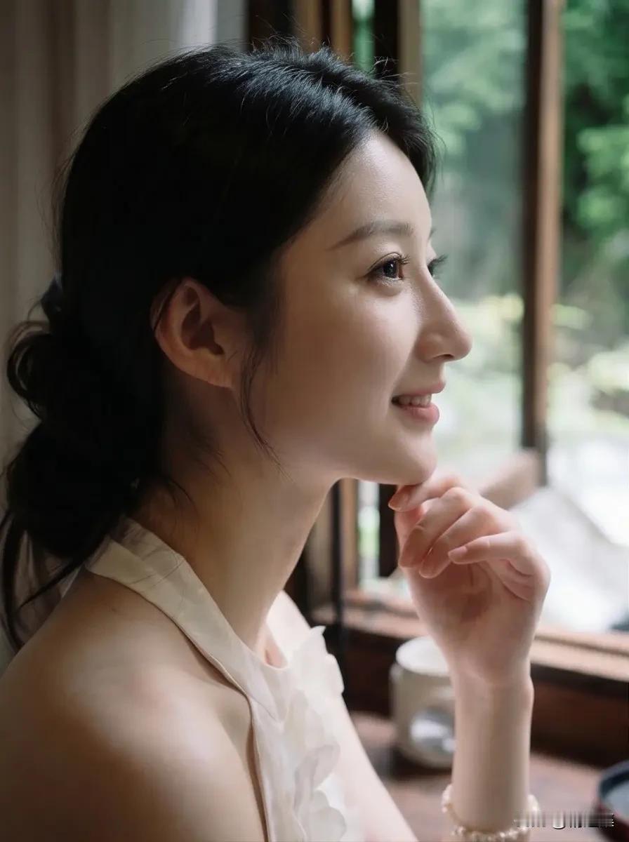 窗前美人笑，花影入梦来。