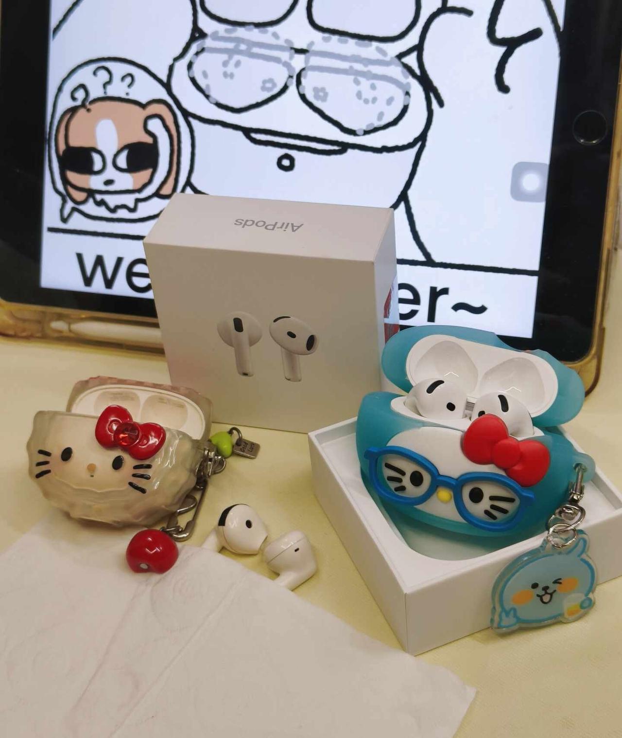 旧耳荣休！新耳测评｜AirPods5
还是喜欢kt耳机保护套！
旧耳用了五年+ 
