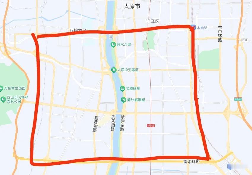 这就是太原未来的城市核心区，其余的要么以卫星城的形式崛起，要么以空心化的方式沉沦