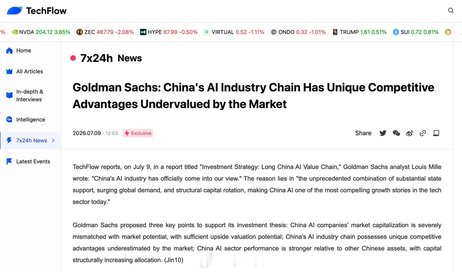 mmm…高盛发布研报《做多中国AI价值链》，建议客户把钱从韩国AI股撤出来，转配