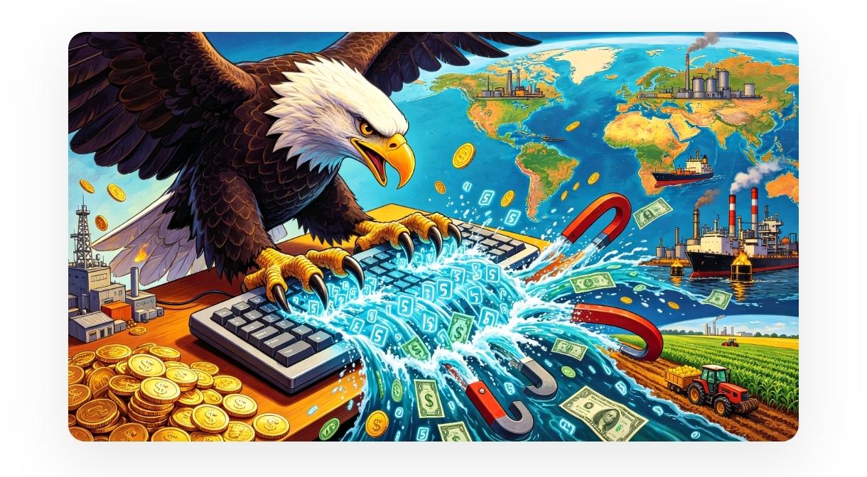 美债已达近40万亿美元，而美国GDP才30万亿，仅每年付出的利息就早已超过万亿美