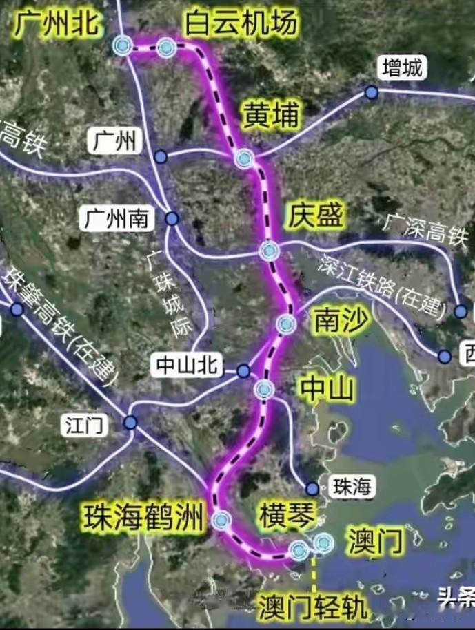 广中珠澳高铁应尽快开建！令人惊讶的是，珠海至今仍未通高铁，甚至没有直达广州的高铁