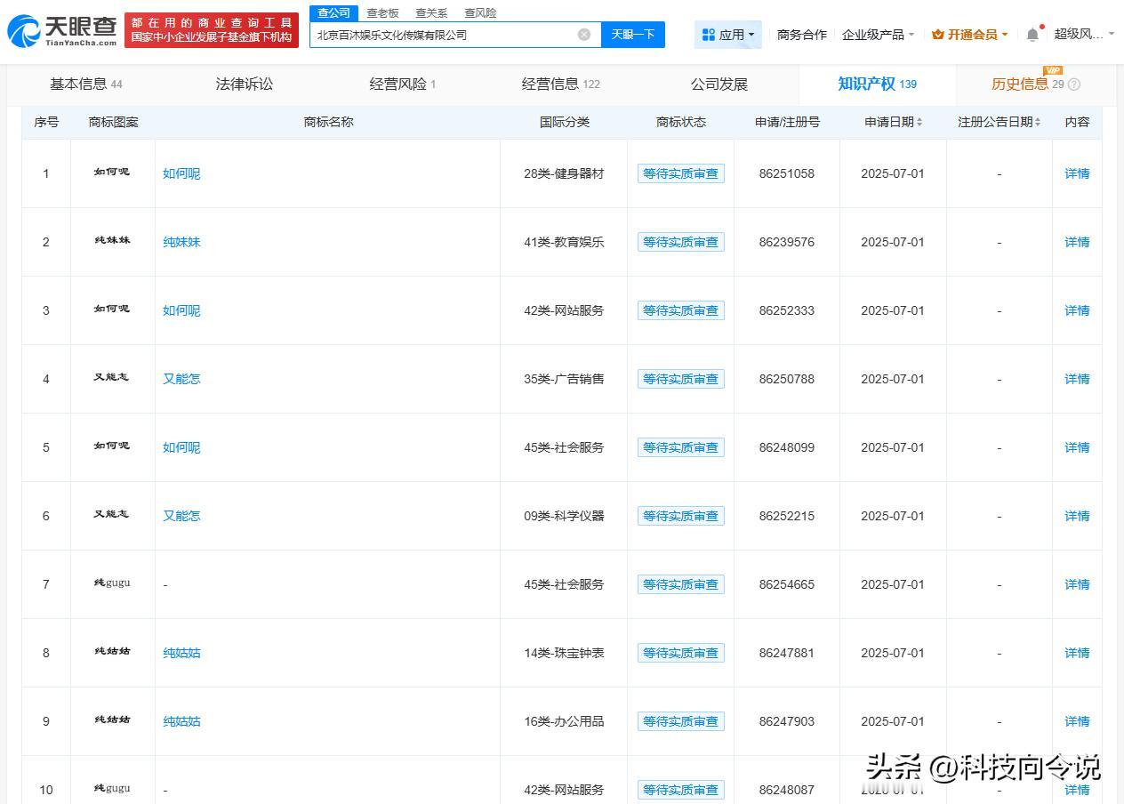 【单依纯公司申请如何呢又能怎商标 单依纯公司申请纯姑姑商标 单依纯经纪公司成立新