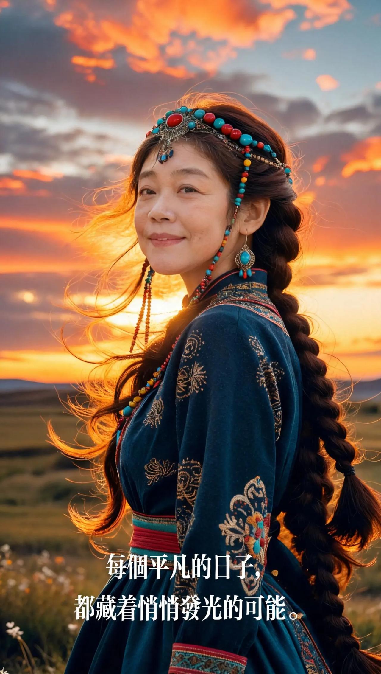 Ai草原逆光照。AI草原逆光照