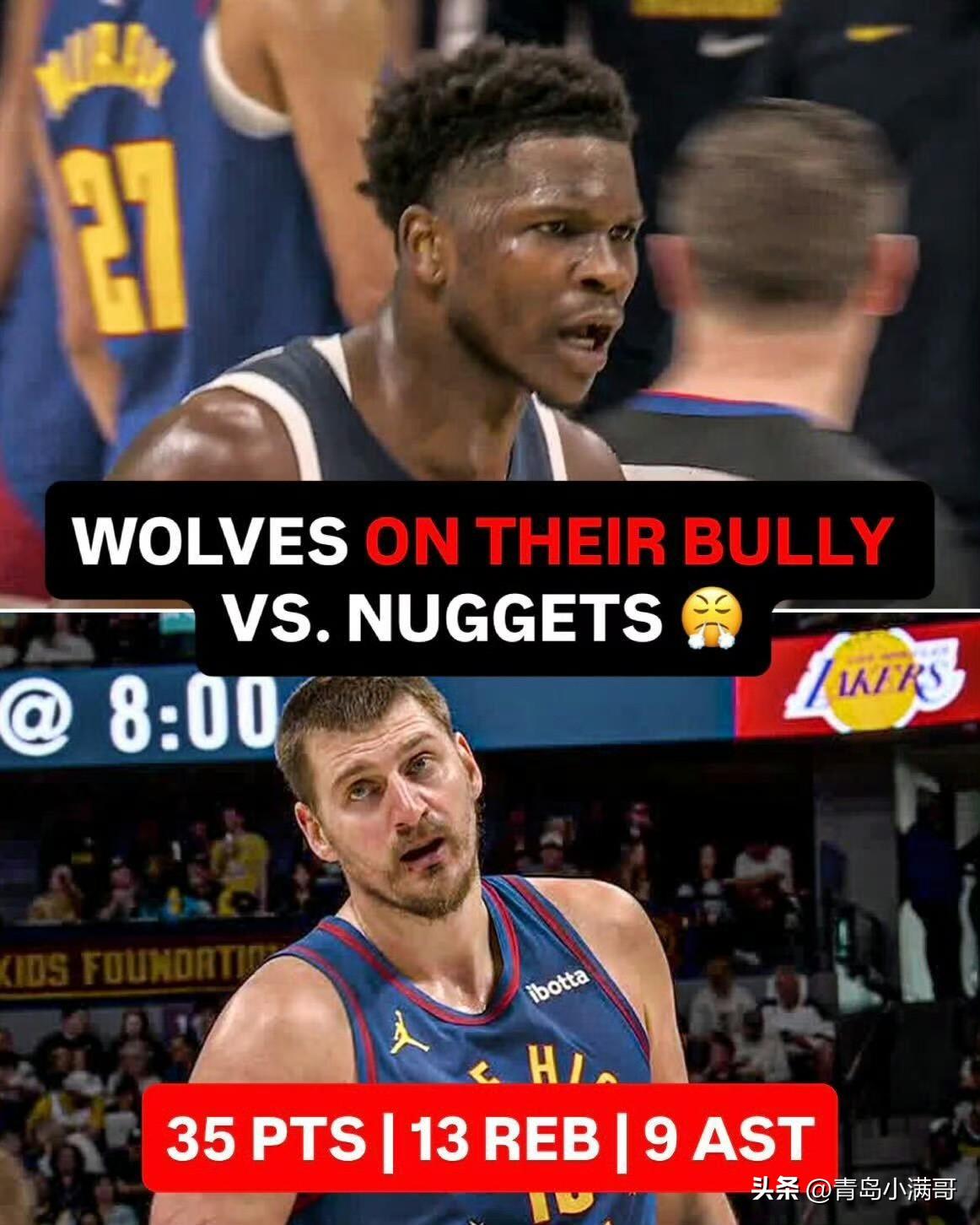 卡位战被反超！掘金主场不敌森林狼，遭遇两连败！

在今早刚刚结束的一场比赛中，森