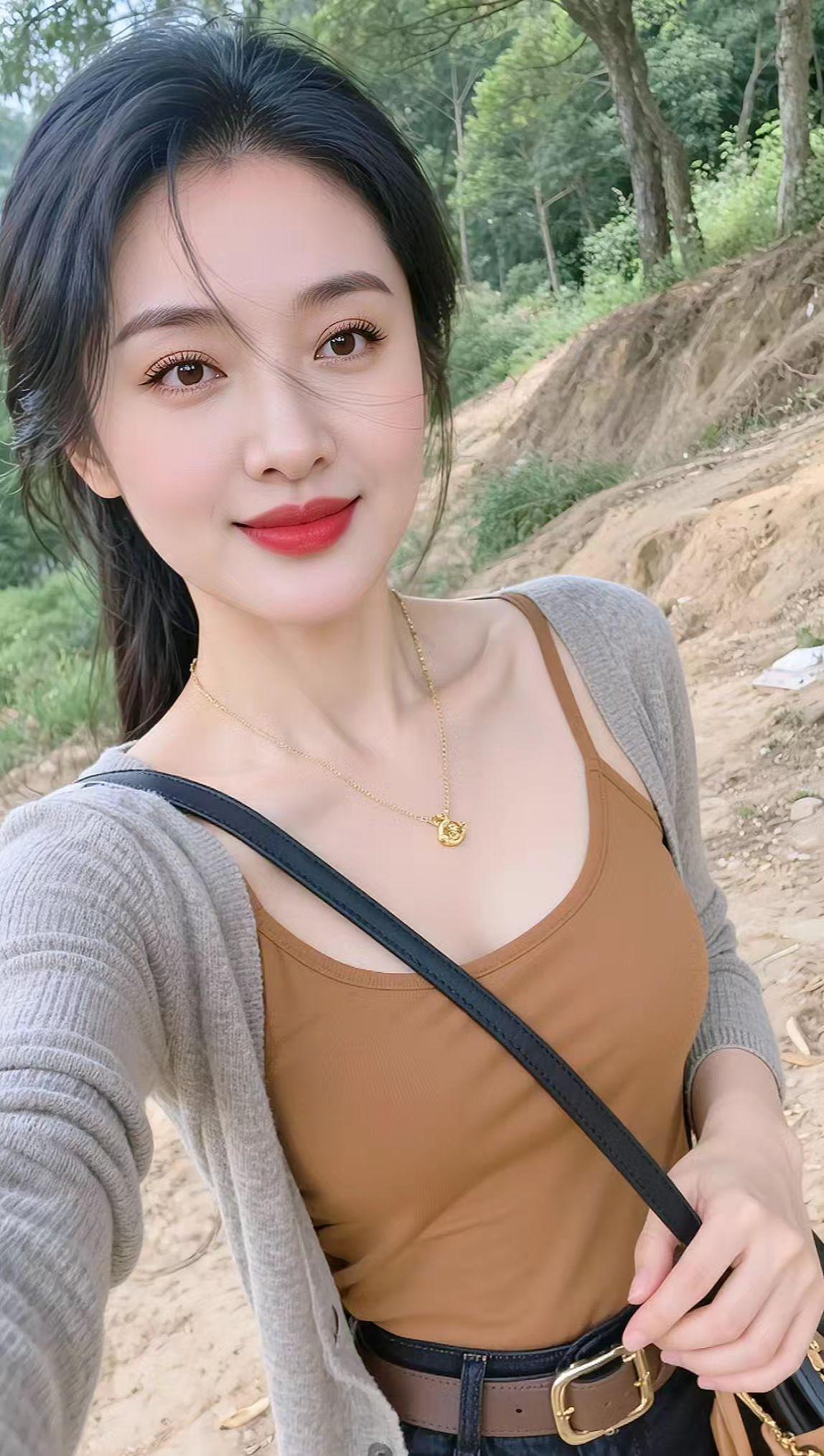 AI户外自拍照 抖音ai创作 我的旅拍足迹 微胖女人美不美 随走随拍大自然的美