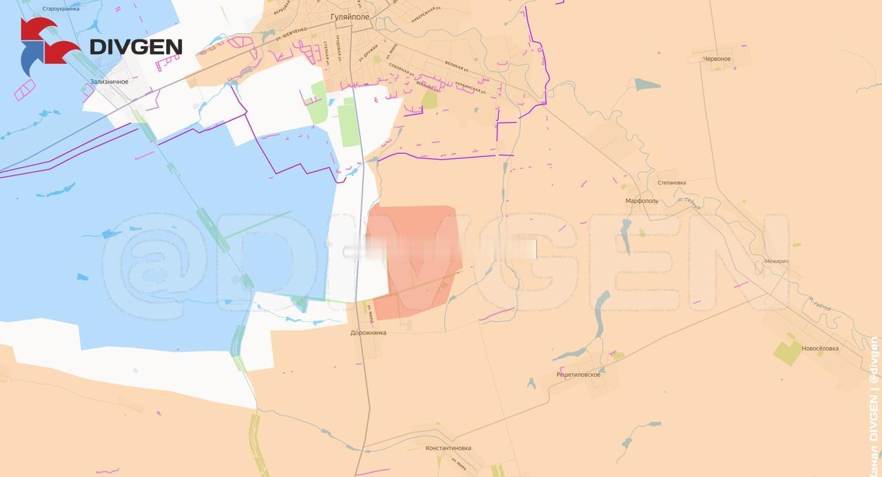 奥列霍夫方向。俄军正向古利亚波尔以南推进。多罗日尼卡附近的据点已被封锁。

欢迎