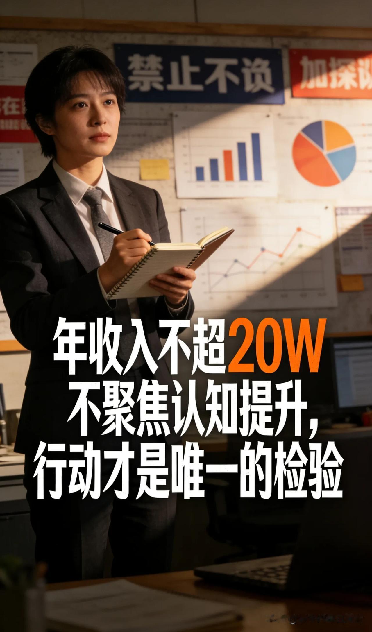 年收入未超20W，别再沉迷“认知提升”，行动才是破局的唯一捷径
 
当下无数人困