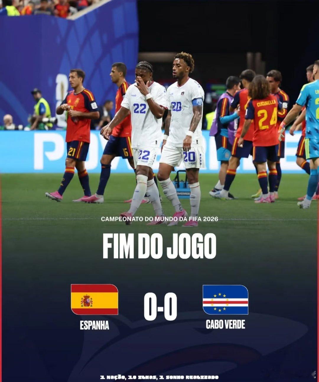 今天全世界都认识了这个国家——Cabo Verde 佛得角 在世界杯小组赛上，佛