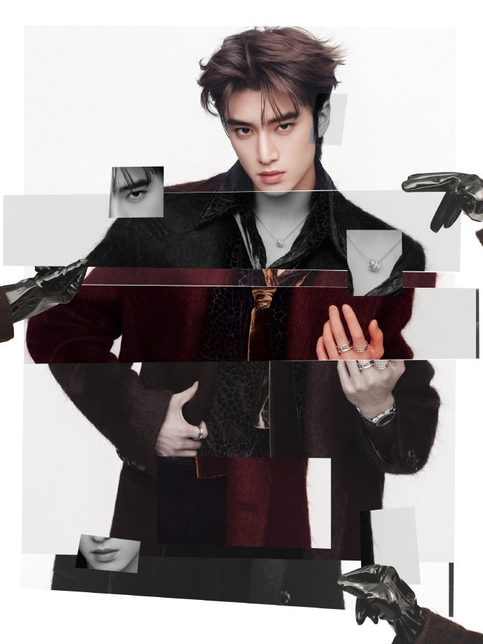 张康乐出图张康乐背头大衣daddy感 张康乐出图，张康乐背头大衣daddy感，就