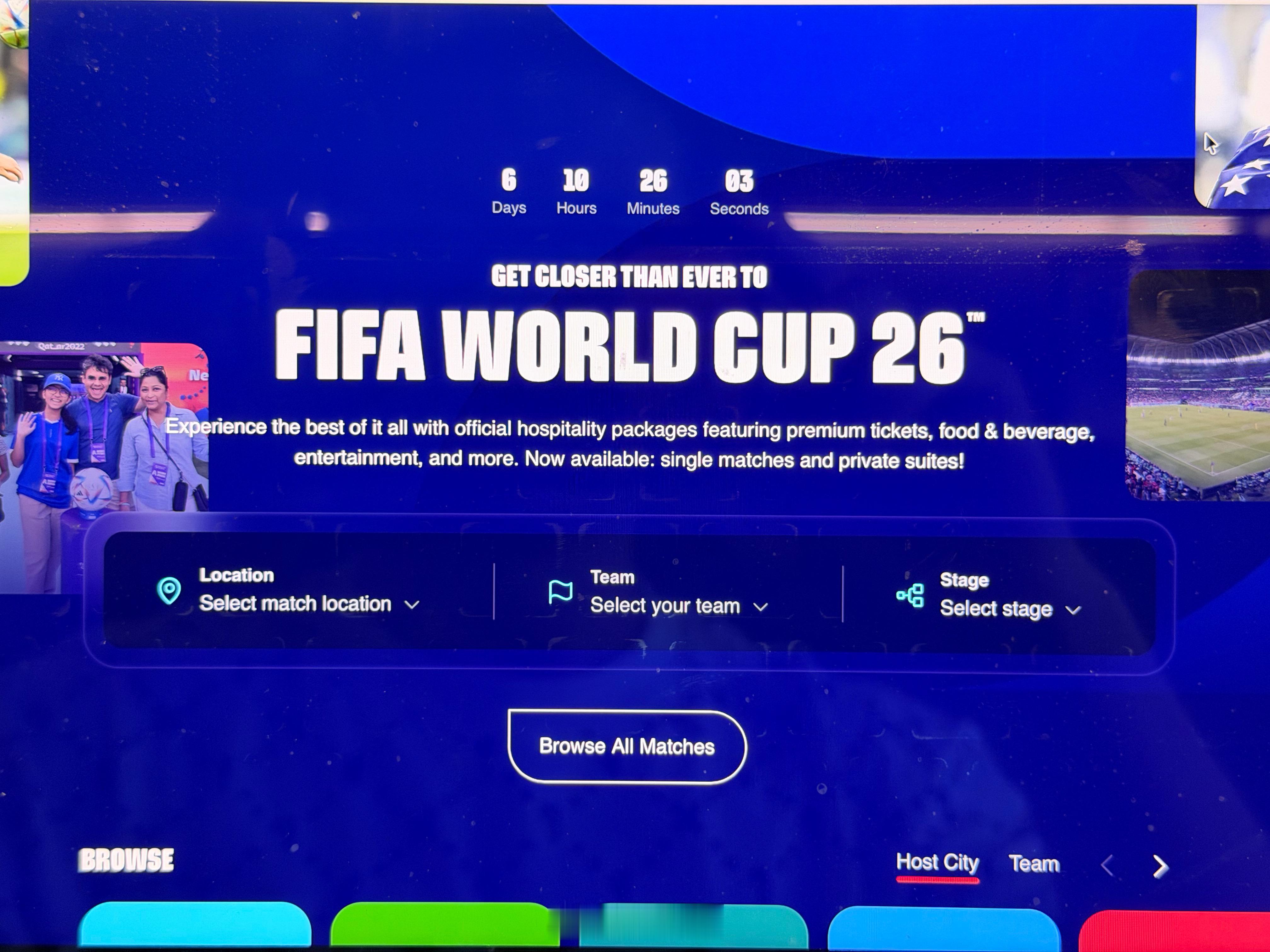 FIFA网站就没有顺畅过，永远都是卡的