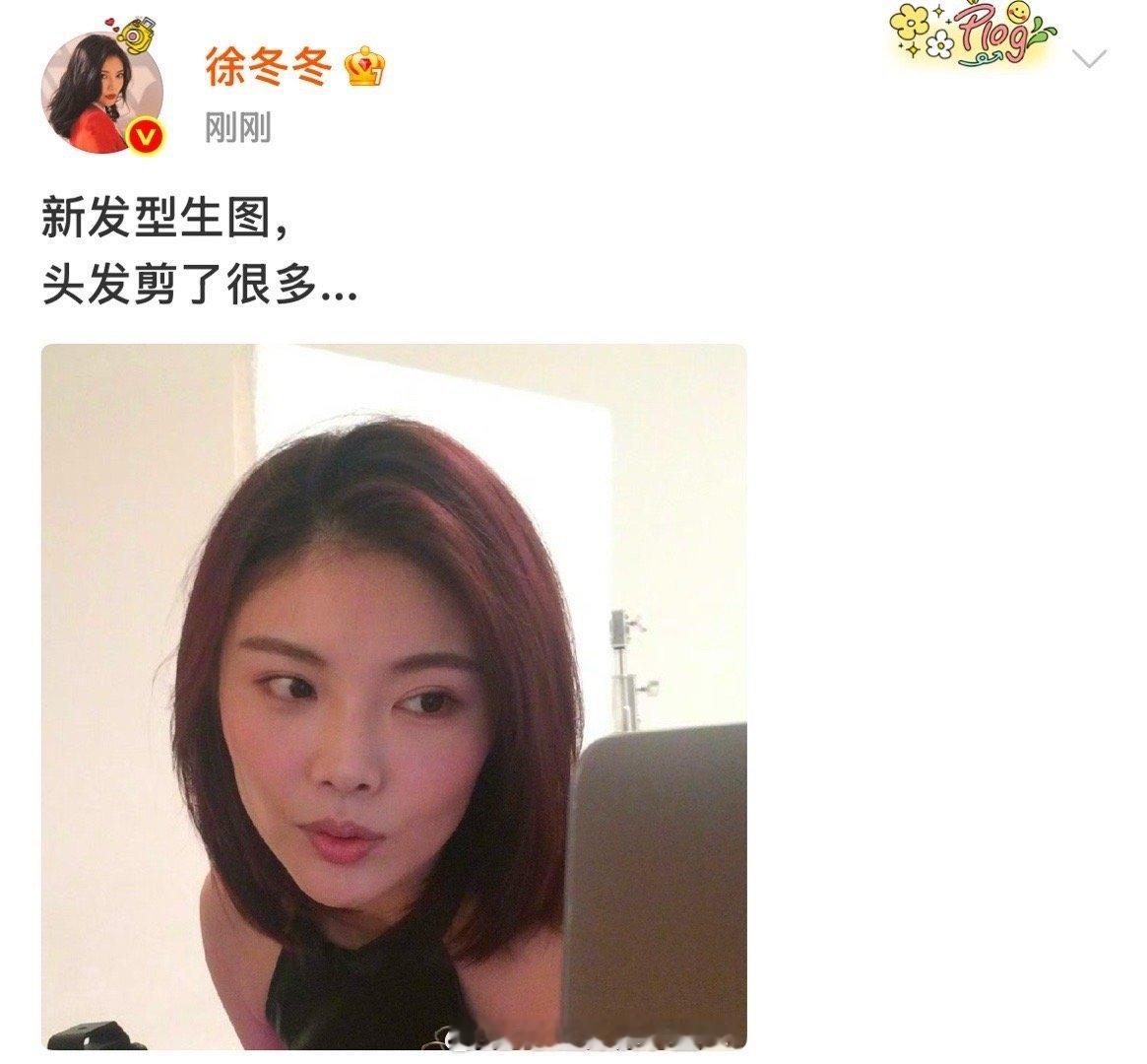 徐冬冬 朵拉头 刷到徐冬冬朵拉头生图笑出声，没想到这个发型被她驾驭得这么好，剪了