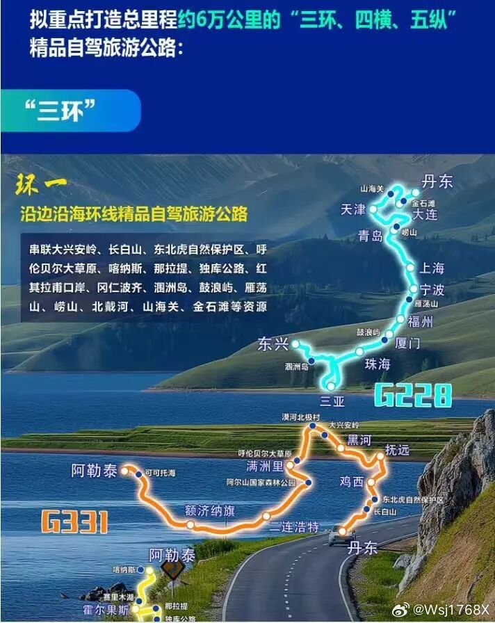 交通运输部近日印发的《精品自驾旅游公路实施方案》提出，加快构建“1+N”精品自驾