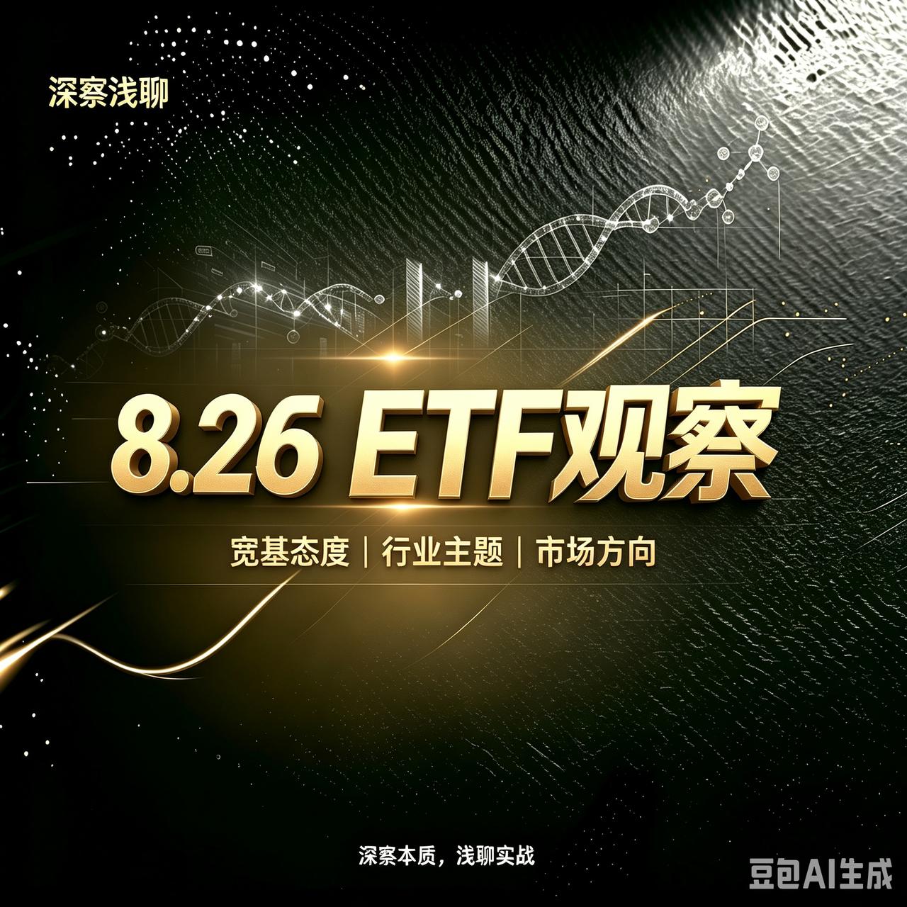 昨天8月25日ETF数据分析初步结论：3900以下是政策底反复被确认，科技方向朝