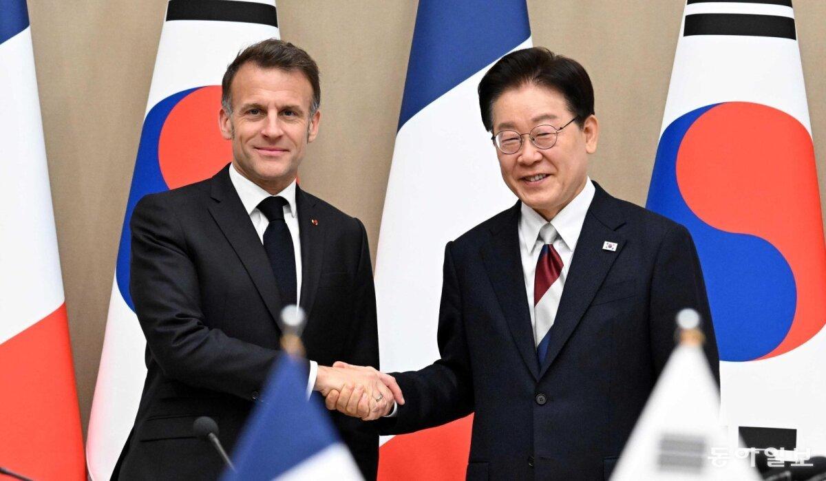 马克龙访韩，建“核电同盟” ，欲共同进军全球市场！

两国决定将关系升级为“全球