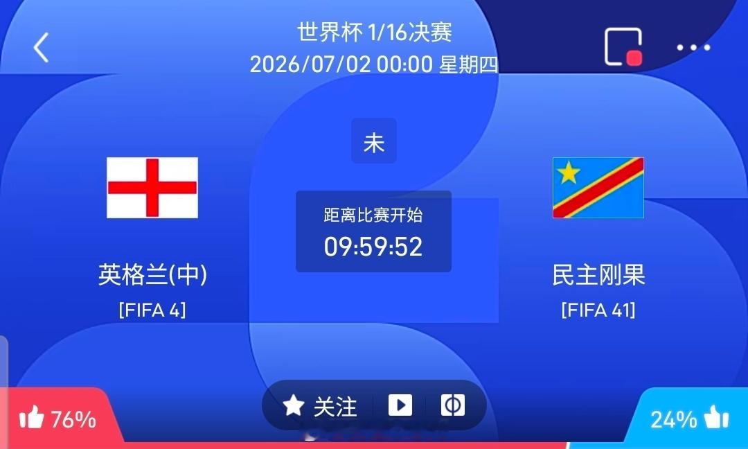 【足球】周三080世界杯方向：英格兰vs民主刚果世界杯：英格兰VS民主刚果时间：