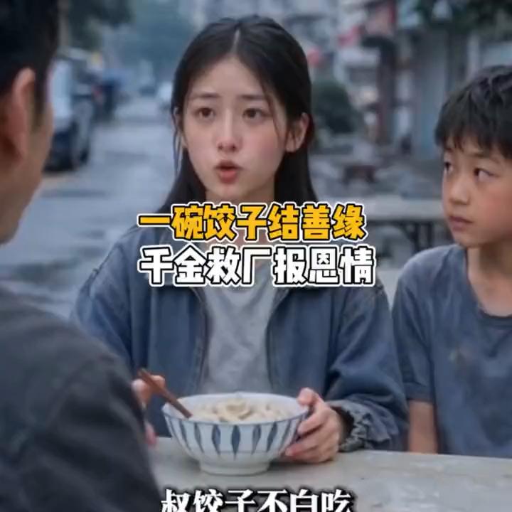 一碗饺子结善缘，千金救厂报恩情