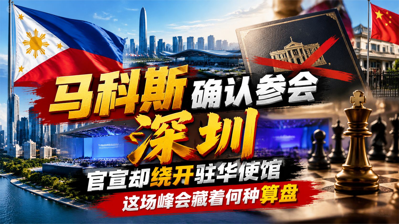 马科斯确认参会深圳，官宣却绕开驻华使馆，这场峰会藏着何种算盘