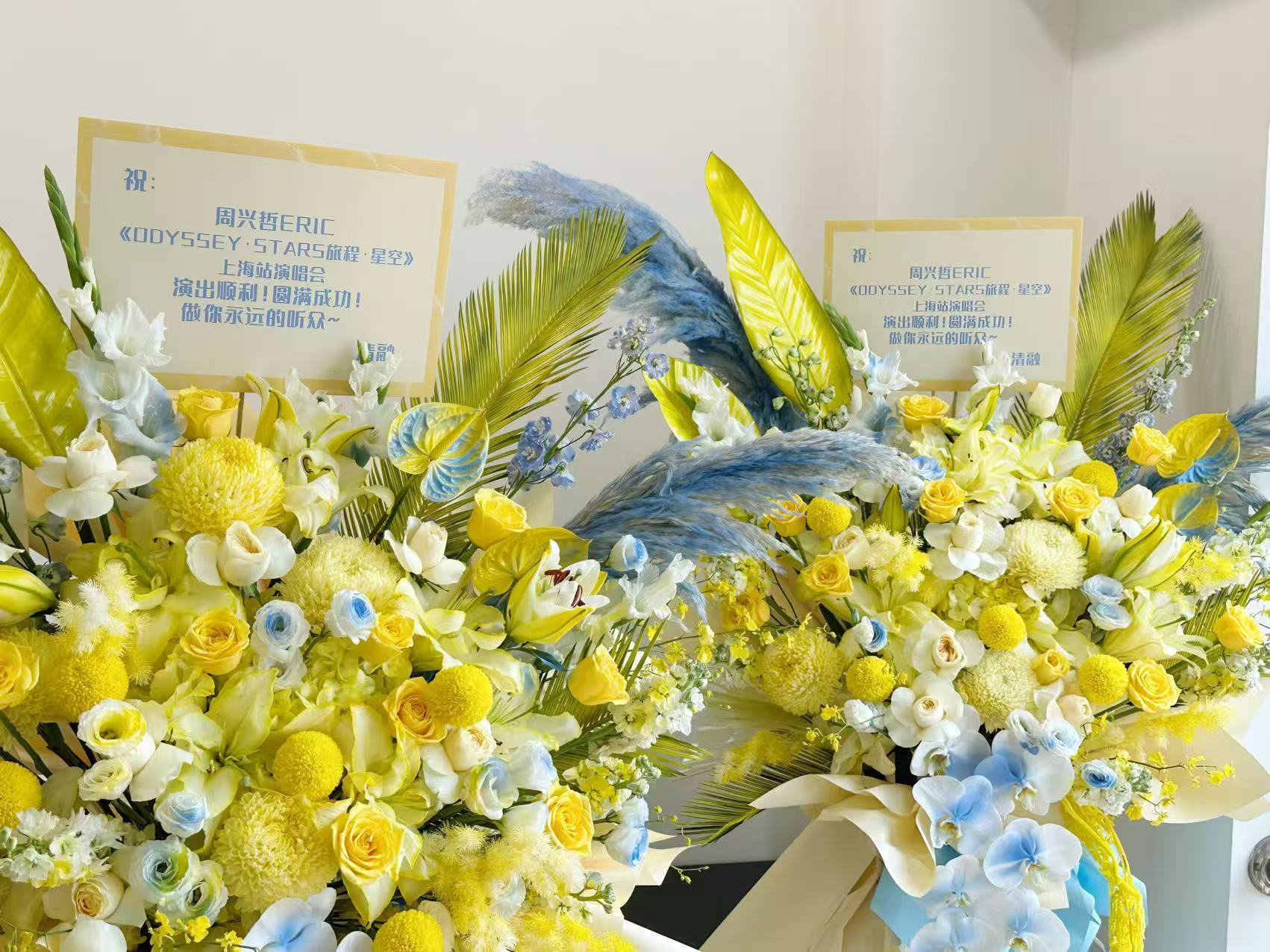 清融给周兴哲演唱会送花篮清融给周兴哲演唱会送花篮呀！这看着可以呀！ 