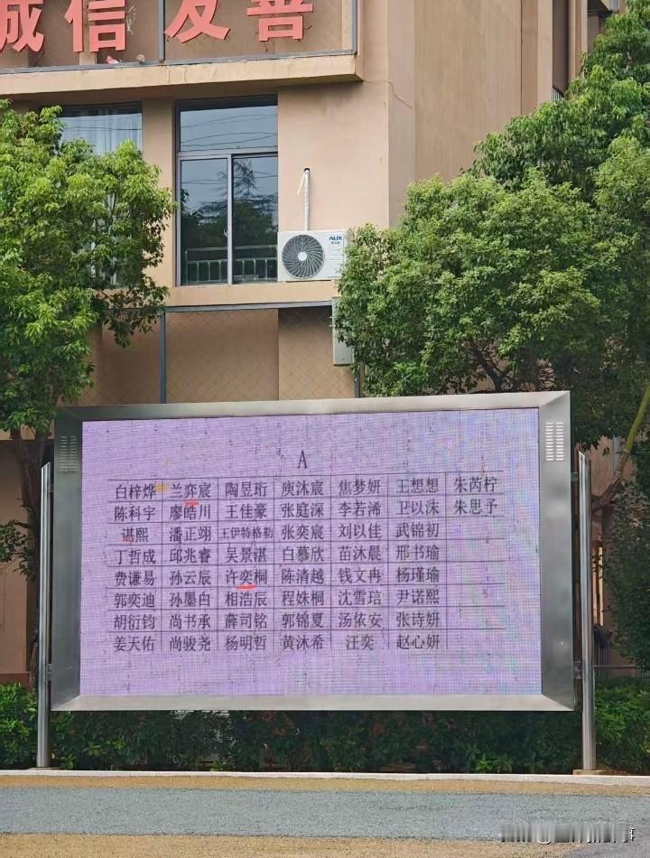 开学了，这么多名字老师怎么记得住？
真难为老师们了名字