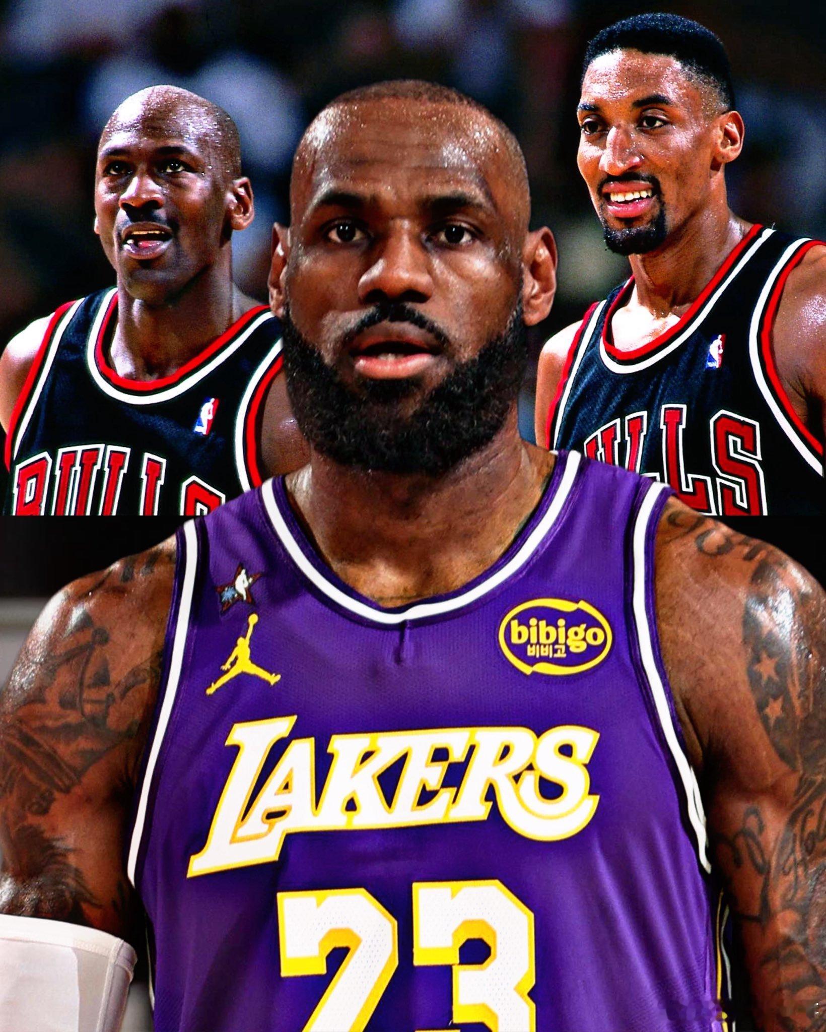 不看不知道，詹姆斯职业生涯22次全明星，而乔丹和皮蓬加起来是21次！詹姆斯或将在